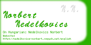 norbert nedelkovics business card
